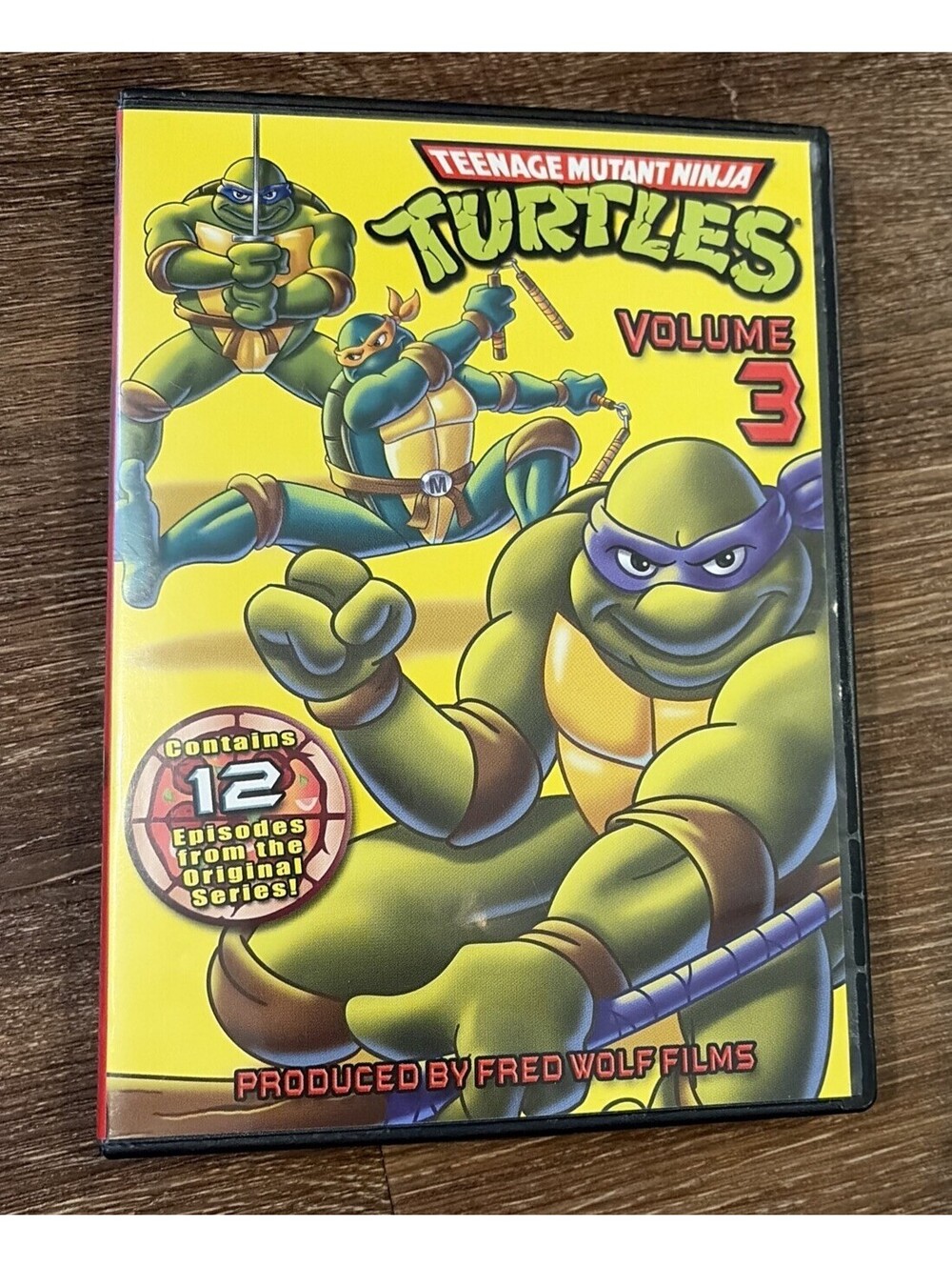 Teenage Mutant Ninja Turtles Volume 3 DVD Original Series 12 Episodes Untested